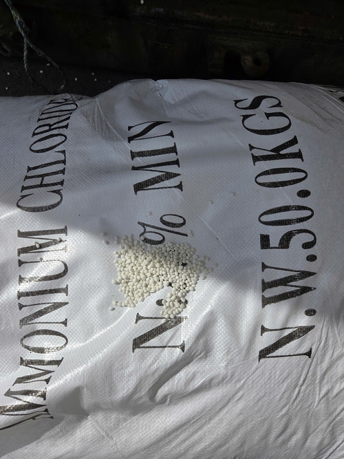 AMMONIUM CHLORIDE(CA) MAU HUNG